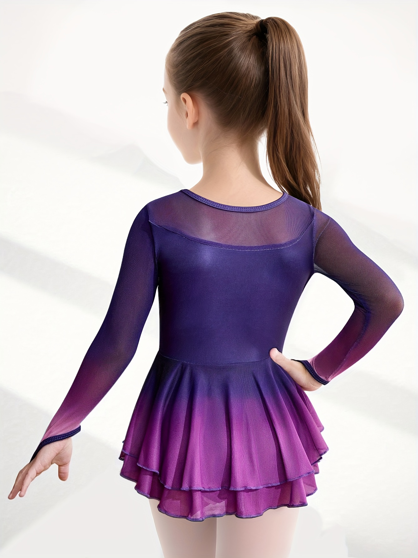 navy blue dress for baby girl Spring Winter Performance Dress Black And White Tutus Girls Ballet Dress main image 1