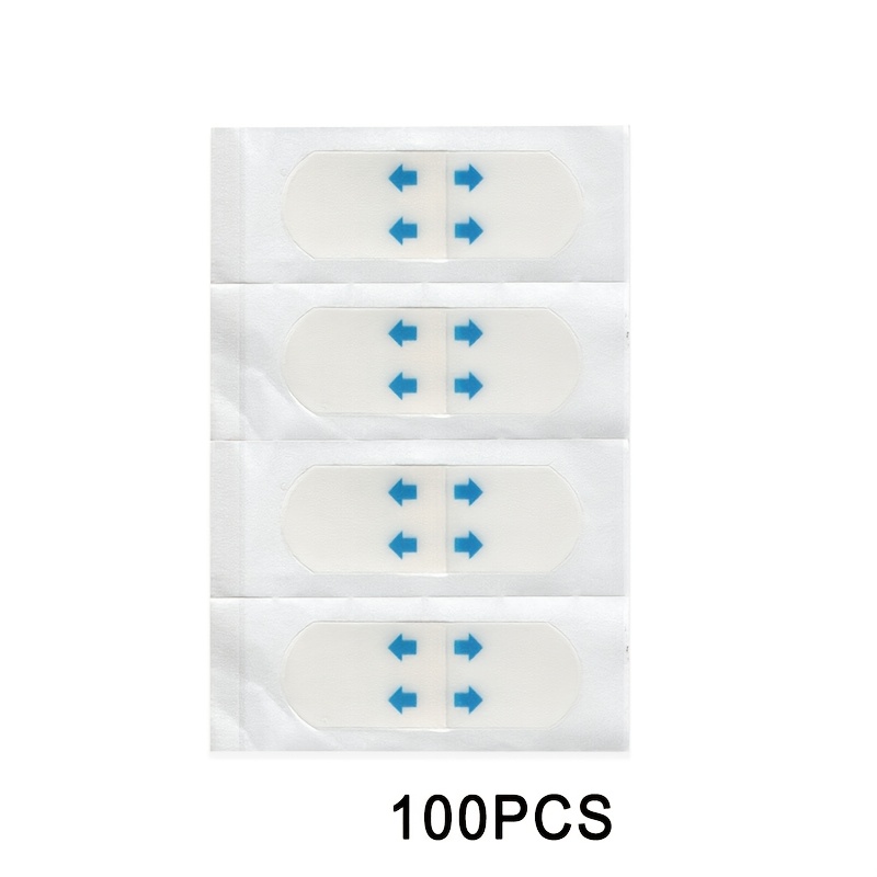 TEMU 100pcs Invisible Face Lift Tapes, Ultra-thin Invisible Facial Patches, Facial Lifting Tapes, Suitable For Eyes, Double Chins, And Neck,