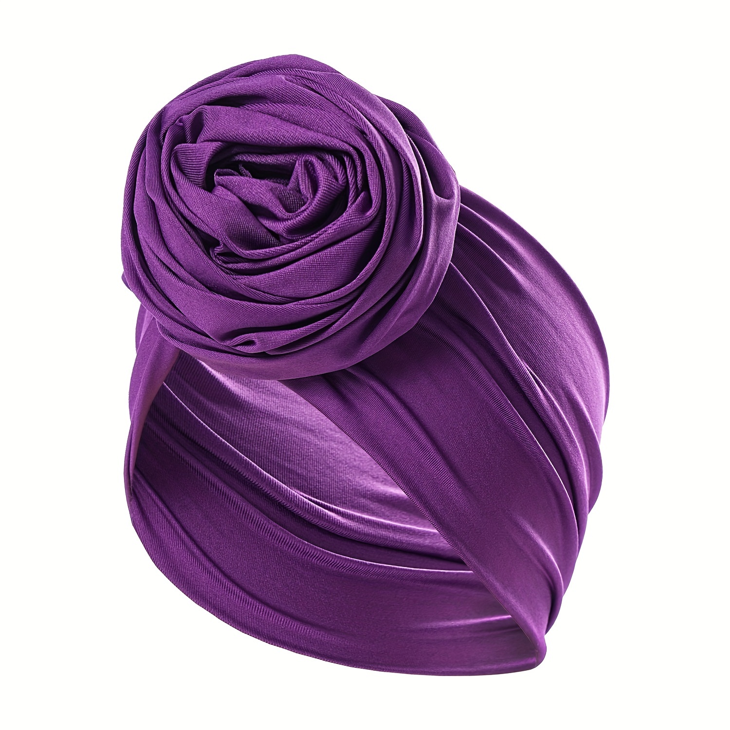 Solid Color Elastic Flower Decorative Head Band Women Daily