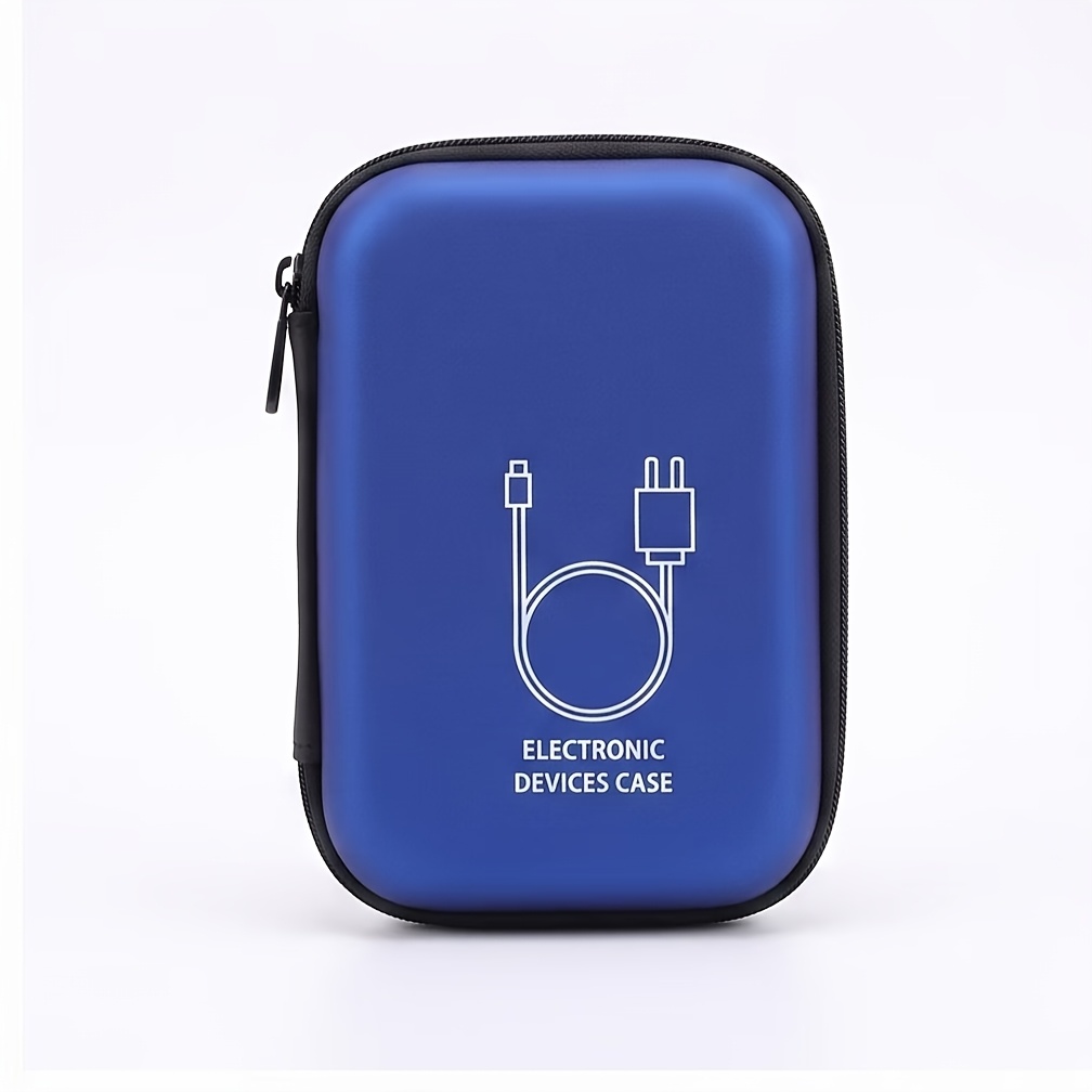 TEMU Borsa da viaggio organizer portatile per elettronica, custodia per cavi, caricabatterie e cuffie, custodia antigraffio per power bank