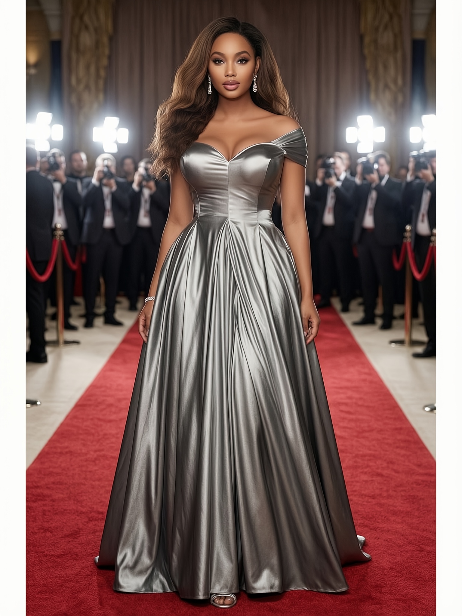 maxi long sleeve formal dress Puff-Sleeve Prom with Sheer Bodice Lilac / 0 V neckline with long Sexy Party Gown Rachel Allan Quinceanera-Carmina RQ1144 Select Shoe Size:44.5