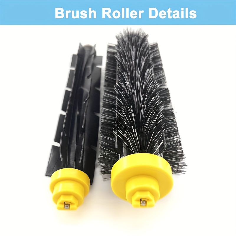 4pcs robot vacuum cleaner for irobot   676 694 675 692 695 677 671 655 645 690 680 660 650 620 614   595 585 564 2 bristles and 2 mixing brush details 1