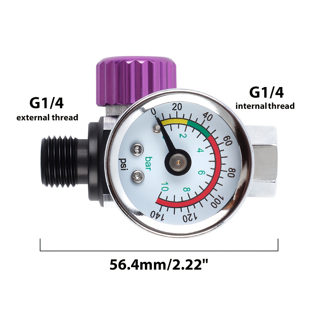FINIXA Druckluftregler mit Manometer für Lackierpistole Kaufen? - CROP