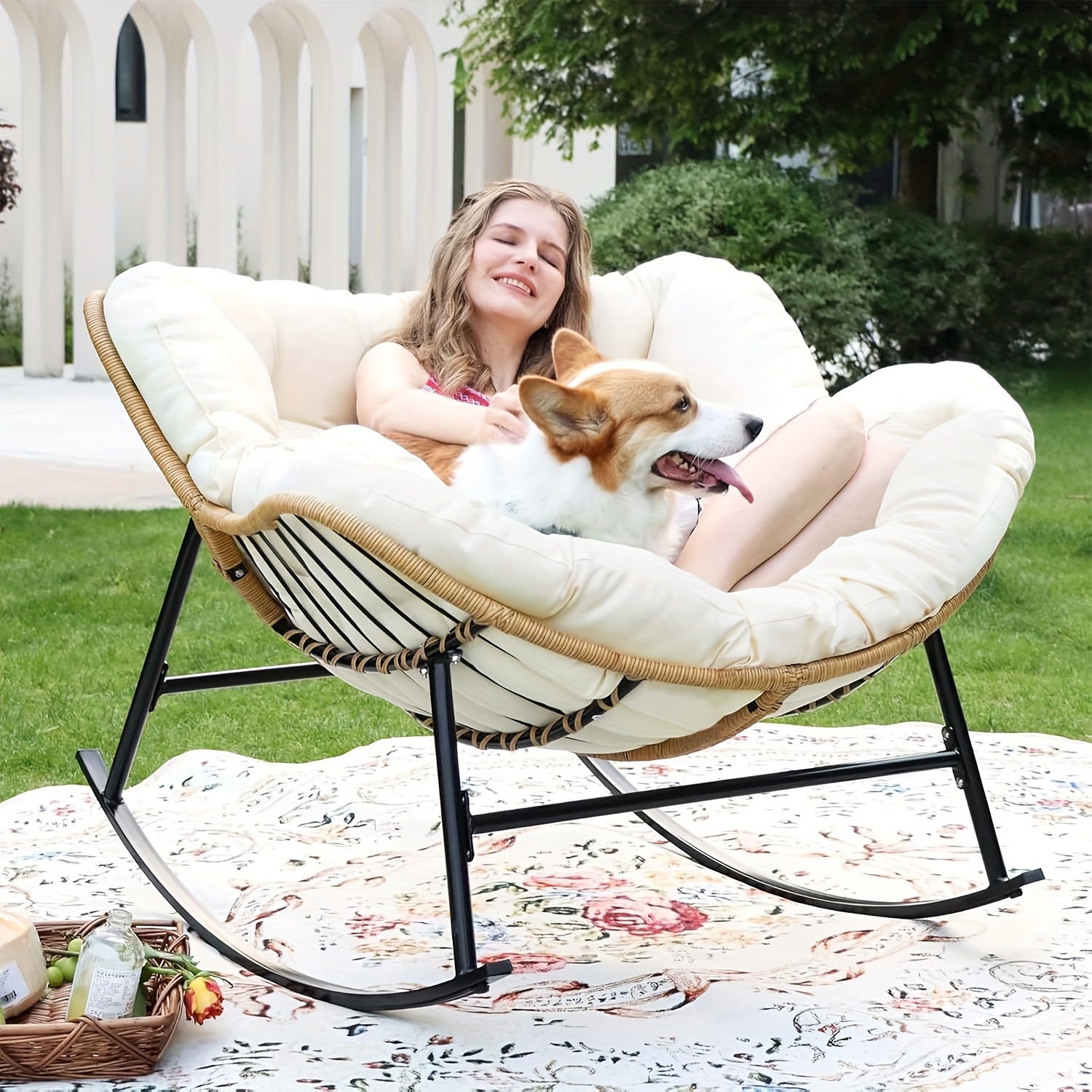 comfortable rocking chair sold on Temu Philippines