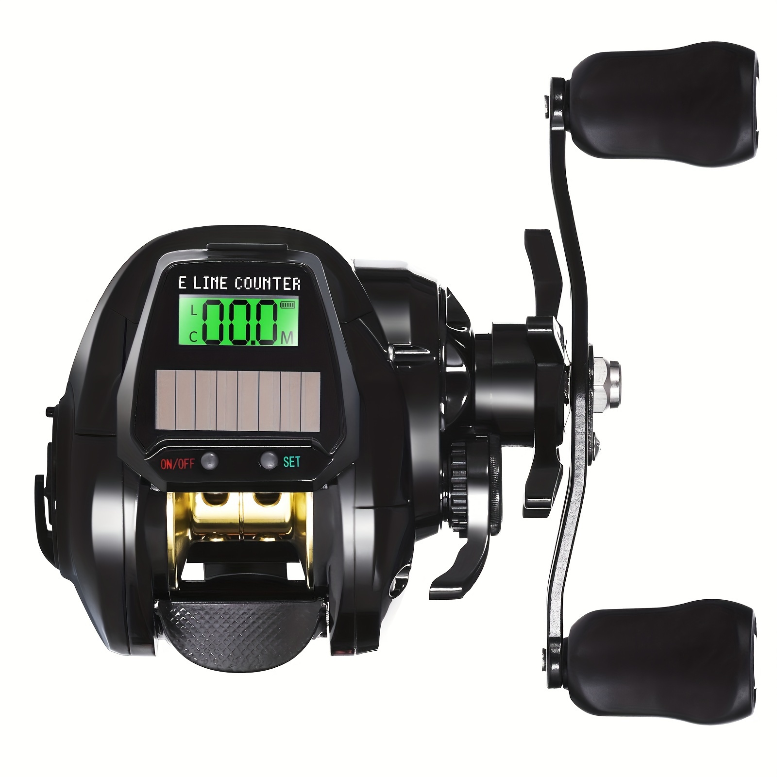 TEMU 7.2:1 Gear Ratio Baitcasting Fishing Reel With Counter & - Stainless Steel, Design For Casting Precision, Precision Fishing | Sporty Design | Stainless Steel Reel, Fishing Bait