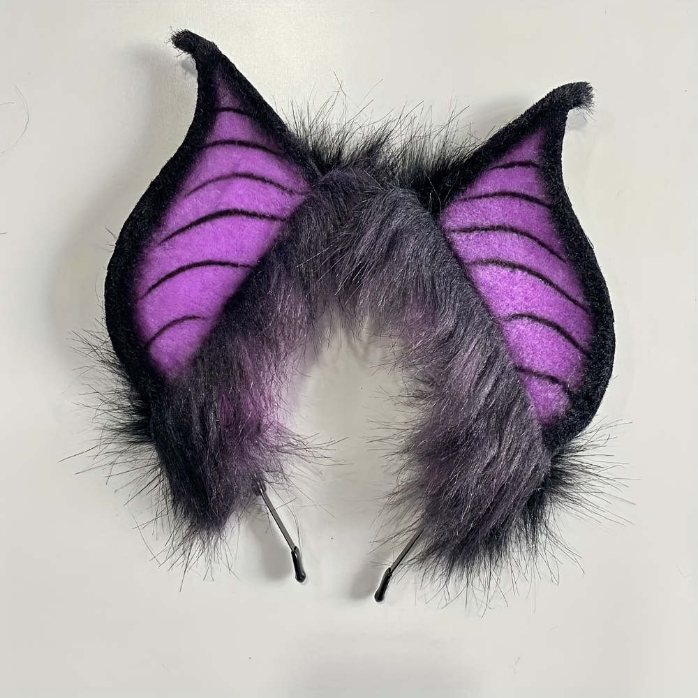 simulated bat ear headband halloween carnival cosplay props  display picture 2
