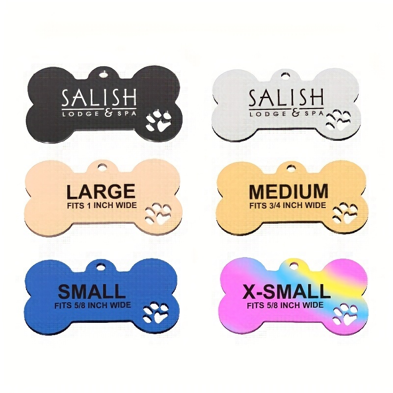 

Personalized Engraved Pet Id Tags With Phone Number, Custom Dog & Cat Name Identification Tags, Durable Zinc Alloy Basic Collars Accessory, Ideal Gift For Pets - Various Shapes & Icons