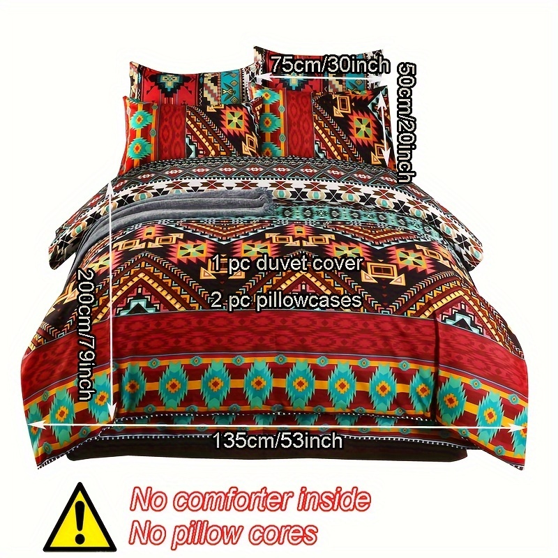 3pcs/set Bohemian Style Bedding Quilt -piece Set
