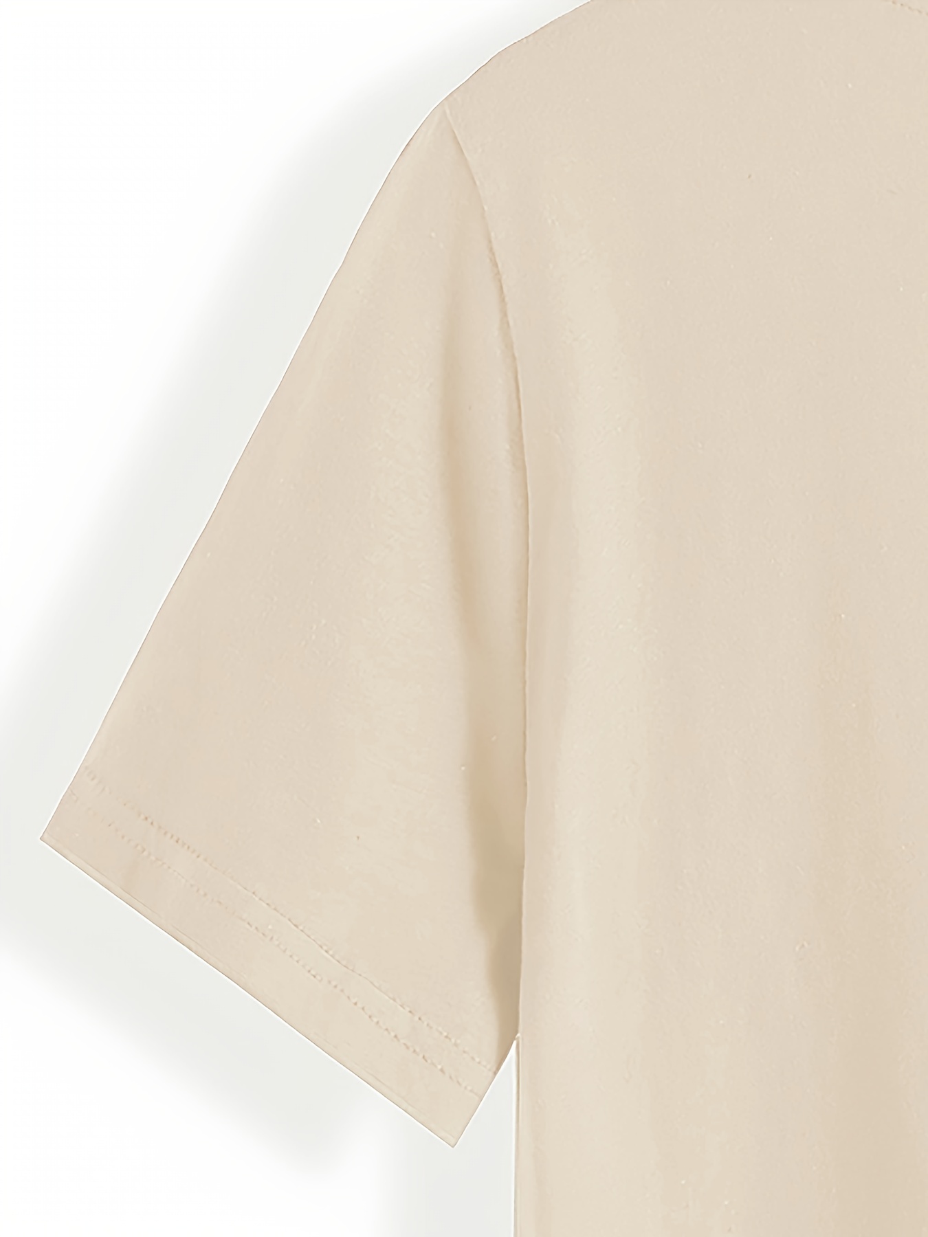 Plus Size Solid Simple Crew Neck T-Shirt, Casual Short Sleeve Top For Spring & Summer, Women's Plus Size Clothing