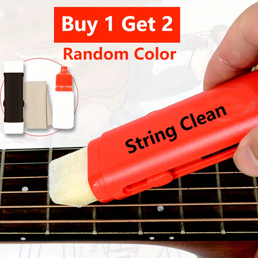 

Guitar String Cleaner & Fret Care Brush - Counter-rust Oil Eraser For Guitar, Ukulele, Bass, Banjo - Abs Material