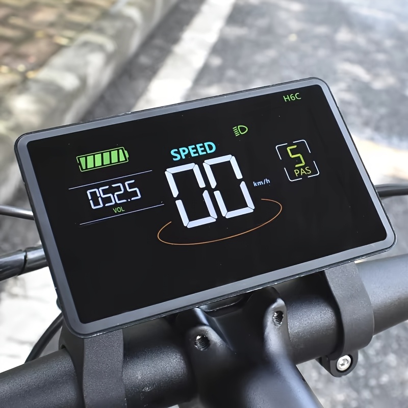 h6c  2 electric bicycle   speedometer and wired stopwatch accessory for bike odometer without battery