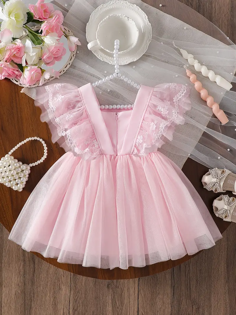 baby girl fashion flutter sleeve dress summer cute sweet - Temu Qatar baby girl fashion flutter sleeve dress summer cute sweet - Temu Qatar