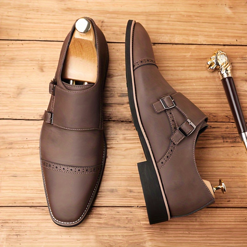 plus size mens casual square toe dress shoes beige trendy - Temu