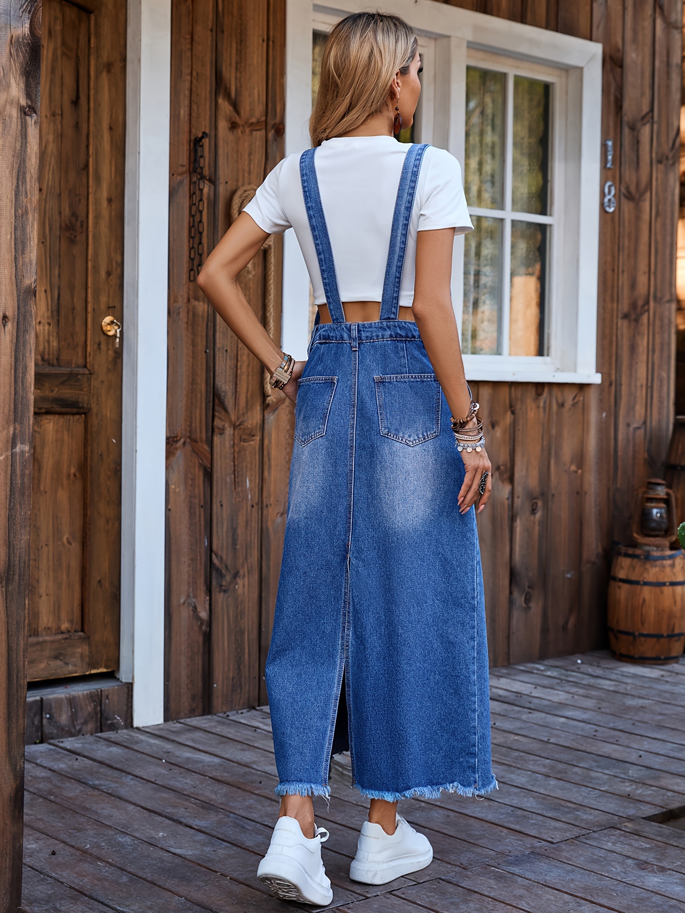 Pantalon Peto Peto Vaquero Mujer Springfield Comprar Peto Peto