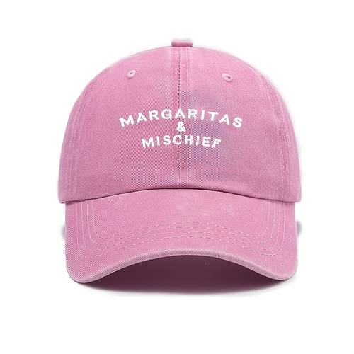 margarita and printed baseball cap adjustable sun hat with fashionable curved brim non stretch fabric fashion baseball cap