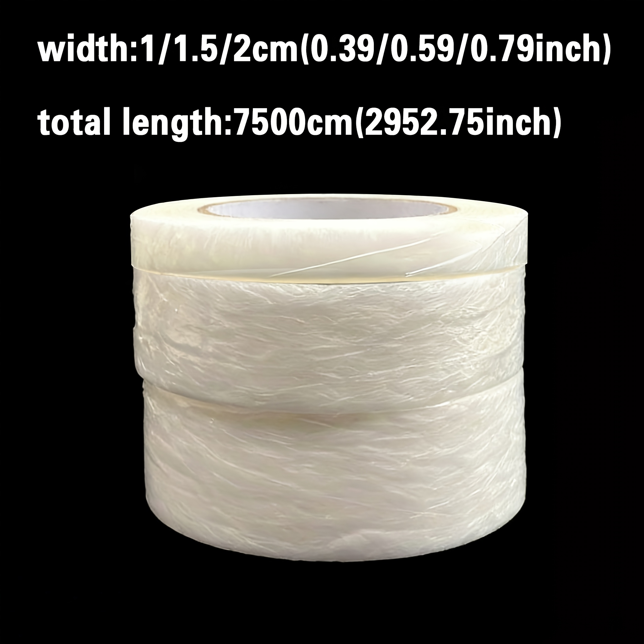 TEMU 3pcs Hot Melt Double-sided Adhesive Interlining Tape Jeans Trouser Legs Too Long Cuffs Skirt Hem Fixed Clothes Hole Repair Invisible