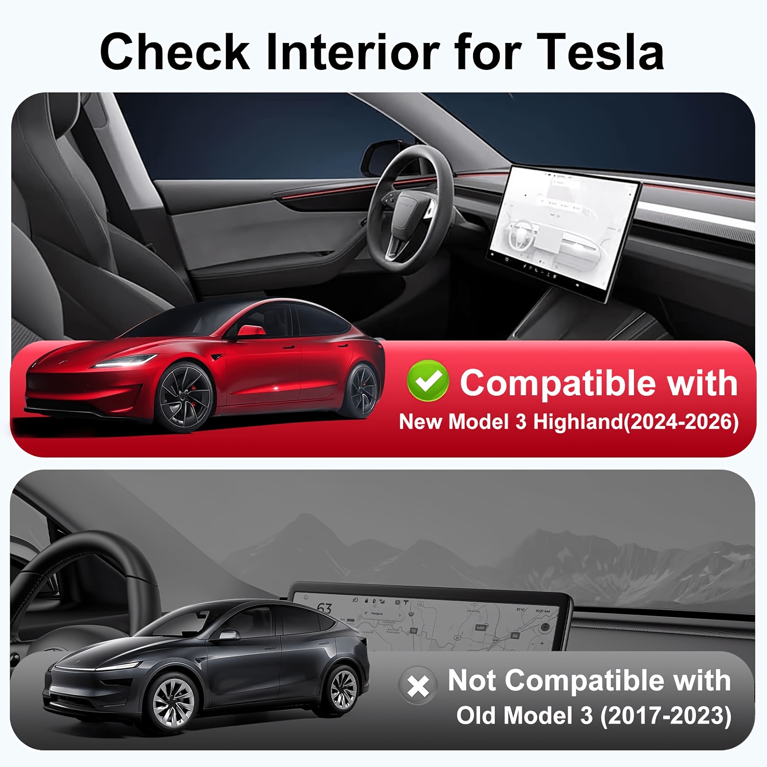 TEMU Sunshade For Model 3 2024-2026 Highland, Sunroof Heat Shield With Uv Protection, Foldable Roof Sun Shade Accessories For Model 3 (gray)