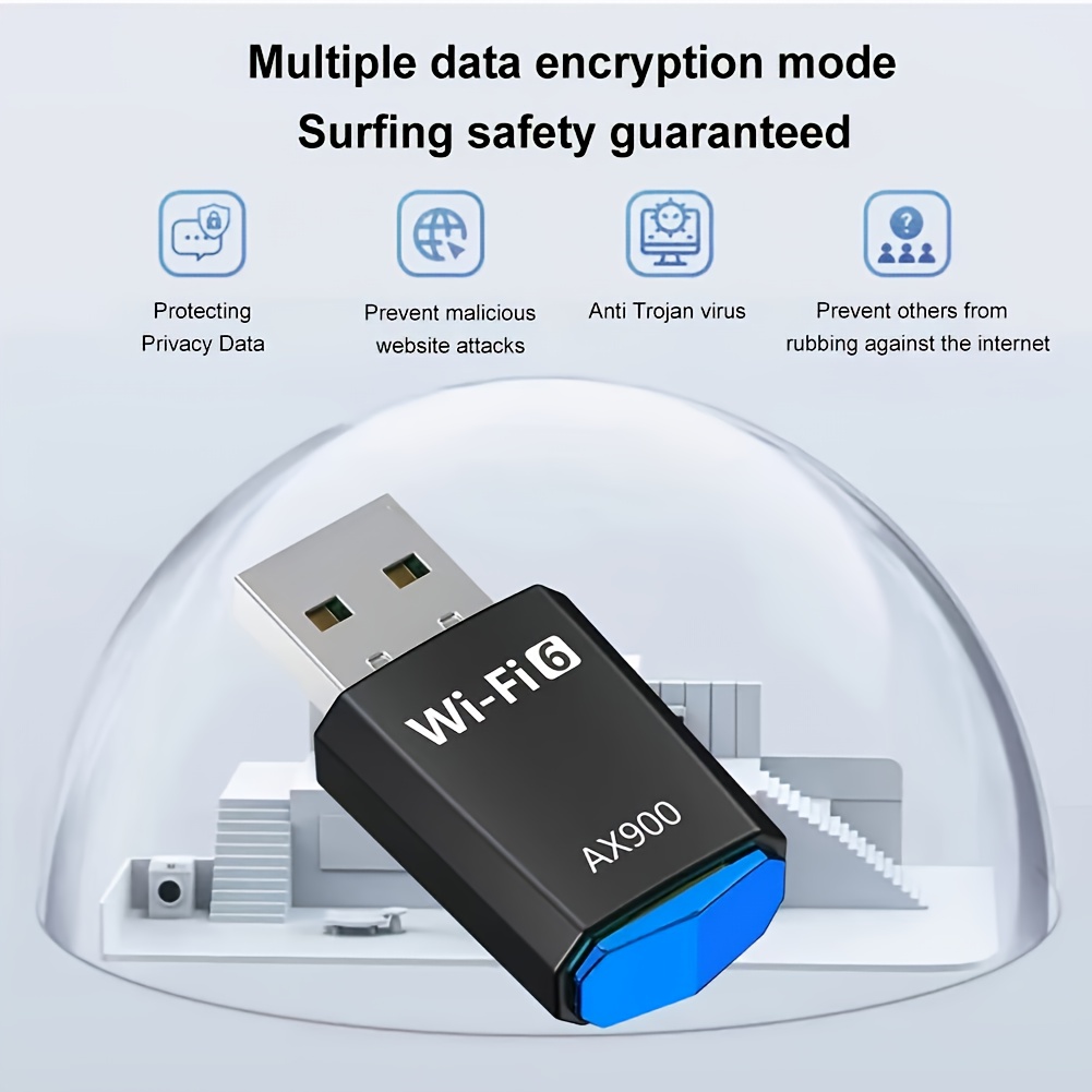 Wifi6 Mini Wireless Card Drive-free Computer Usb Receiver Transmitter Plug And Play 5g Network