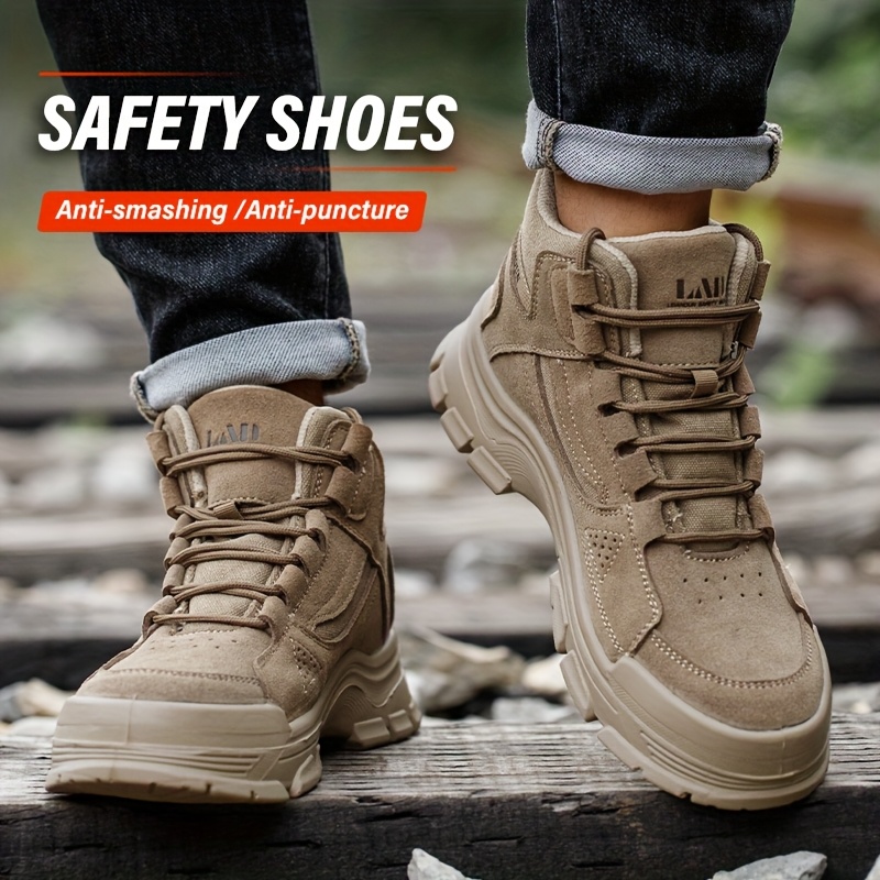 mens high boots steel toe anti Temu South Africa