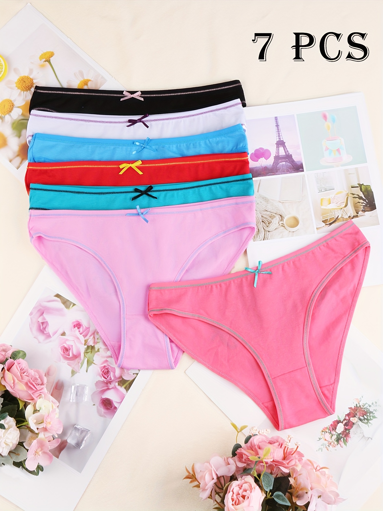 paquete [7] tallas ropa interior femenina bragas Temu Colombia