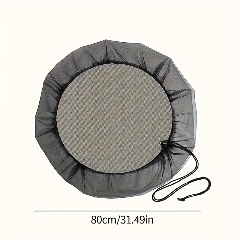 TEMU 1pc Bucket Net, Rain Barrel Mesh Cover, Outdoor Water Screen Protective Guard With Adjustable Drawstring