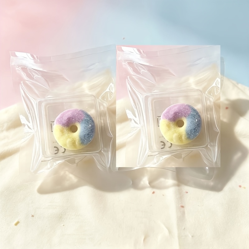 Image of 1pc Crispy Shell Donut Squeeze Toy, Soft Tactile Fidget Toy For Stress Relief, Fun Crispy Outer Layer, Classroom Reward For Kids, Holiday Gift For Christmas & Halloween, Random Color