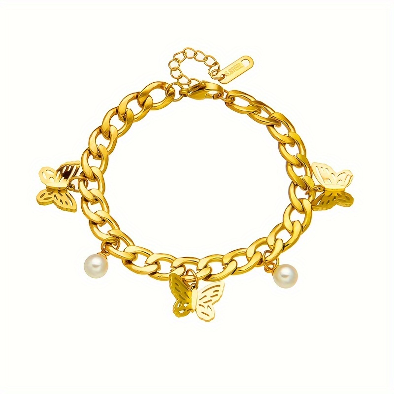 Fashion Niche Design Easy Retro Chain Pendant Jewelry Bracelet