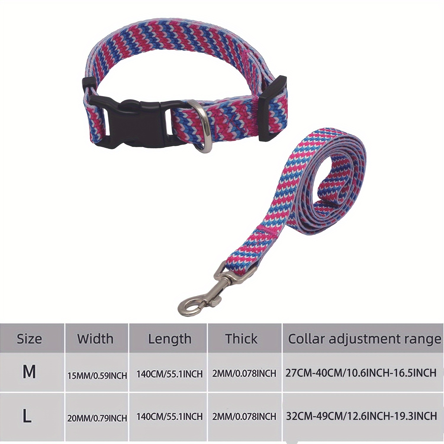 Cute Dog Collar Set for Small Dogs, Adjustable and Lightweight