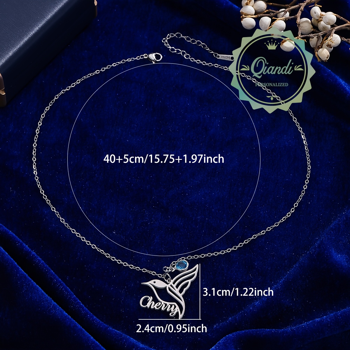 Women's Colorful Hummingbird Inspired Necklace