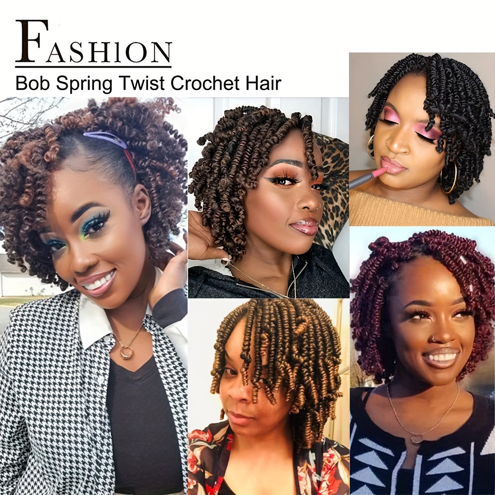 Short Spring Twist Crochet Hair  Short Hair Braids Extensionss