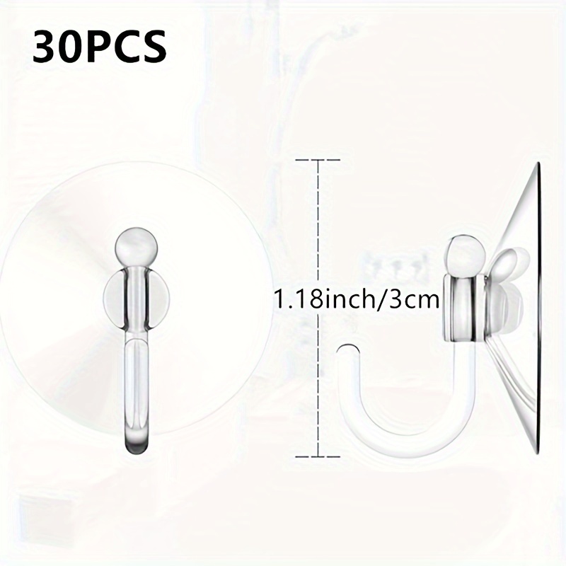 TEMU 30pcs Small Suction Cup - , No-damage & Hanging For Bathroom, & ,