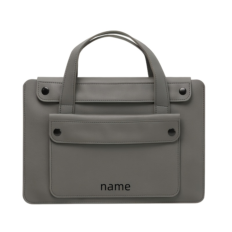 Custom Text 14-Inch Accordion Bag, Large Capacity Briefcase