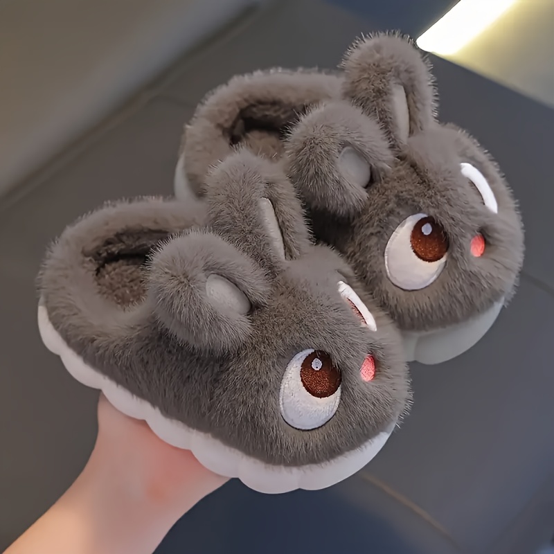 childrens cartoon 3d rabbit decorative fashion   warm lined slippers