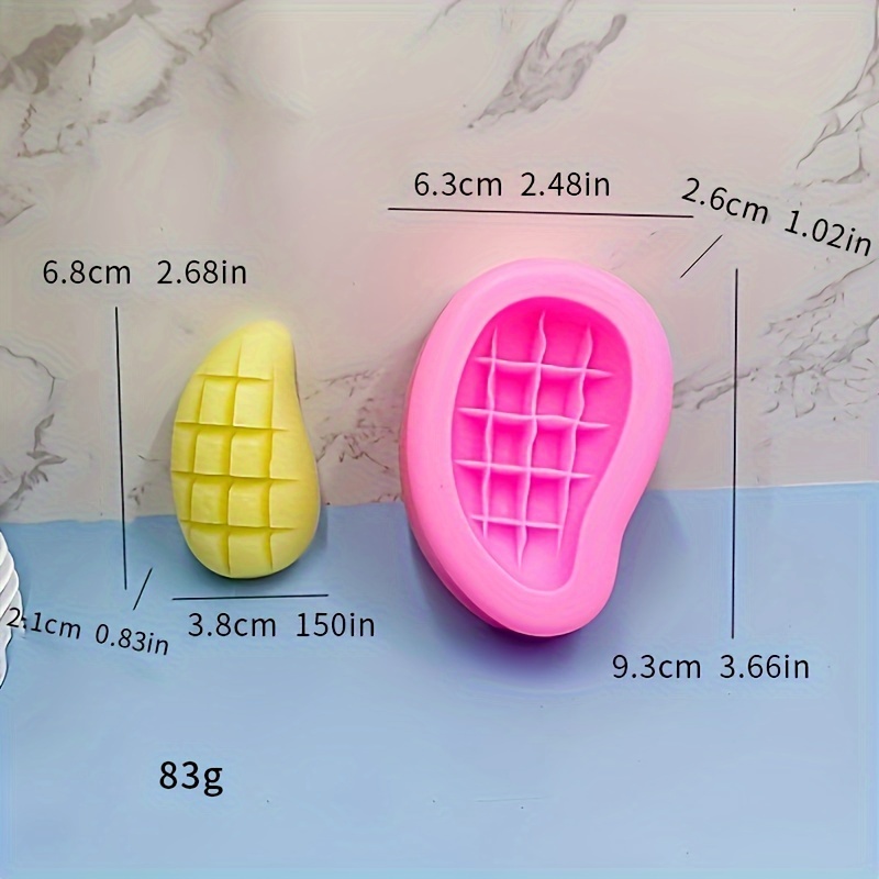 Mango-shaped Silicone Mold For,, Soap & Aromatherapy Candles - Versatile Craft Tool