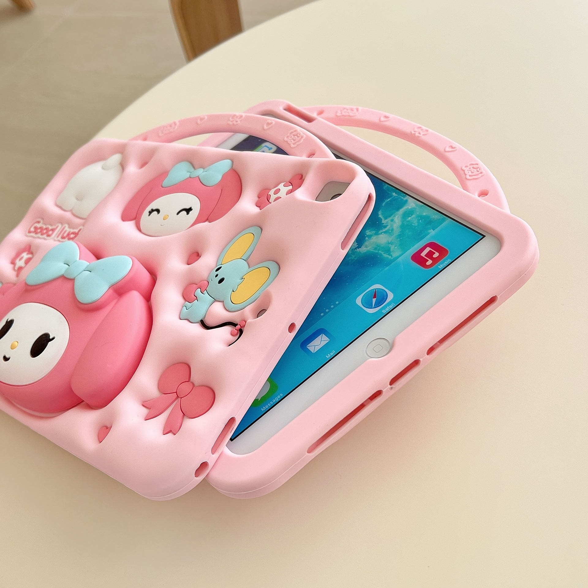 Sanrio My Melody Cartoon Tablet Case for Tab A7/A8/A9/A9+, Full-Body Protection, 360° Rotating Stand, Tablet Protection, Cute Design, Kawaii Aesthetic, Snug Fit, Durable Cover, Multiangle Stand, Sanrio Fans, Anime Lovers