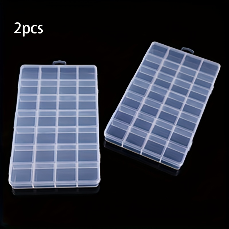 2pcs 28-compartment Jewelry Storage Box, Jewelry And Earring Display Case