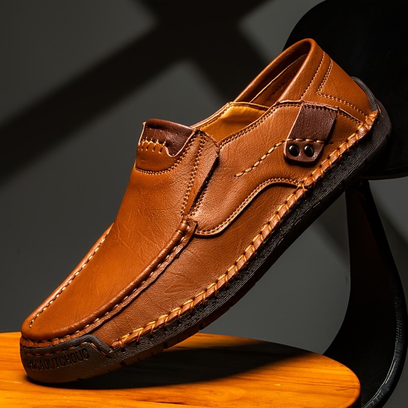 Chaussure à tige pull-up en cuir testa