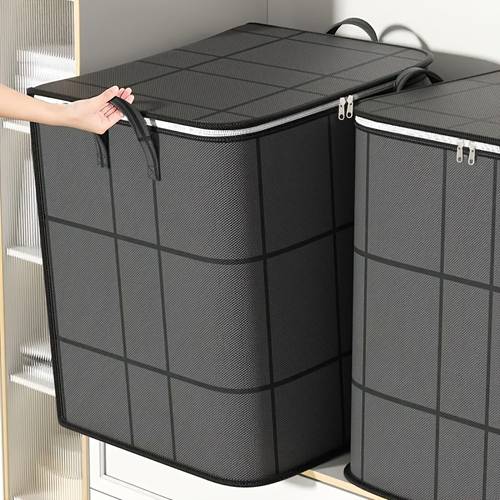 1pc large capacity portable moving bag storage box for clothes and quilts foldable travel luggage bag organizer for clothes and comforters storage bag