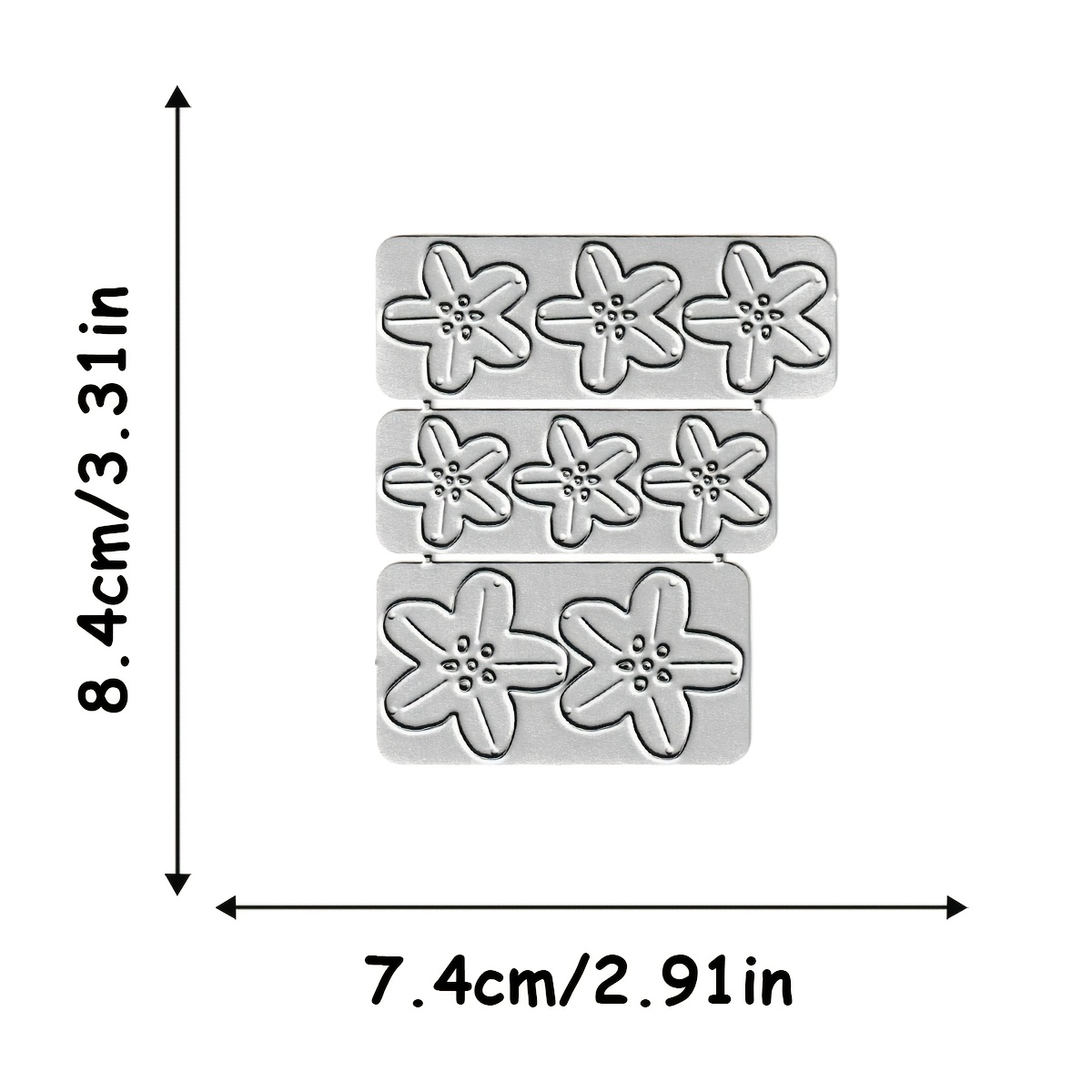 TEMU 1pc Flower Cutting Mold, Creative Flower Embossing Mold Cutting, Suitable For Holiday Decoration Paper Art Knife Mold, Handmade Greeting Card