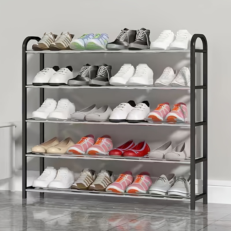 

Simple Metal Combination Shoe Shelf Household Light Saving Storage Cabinet Small Storage Shelf