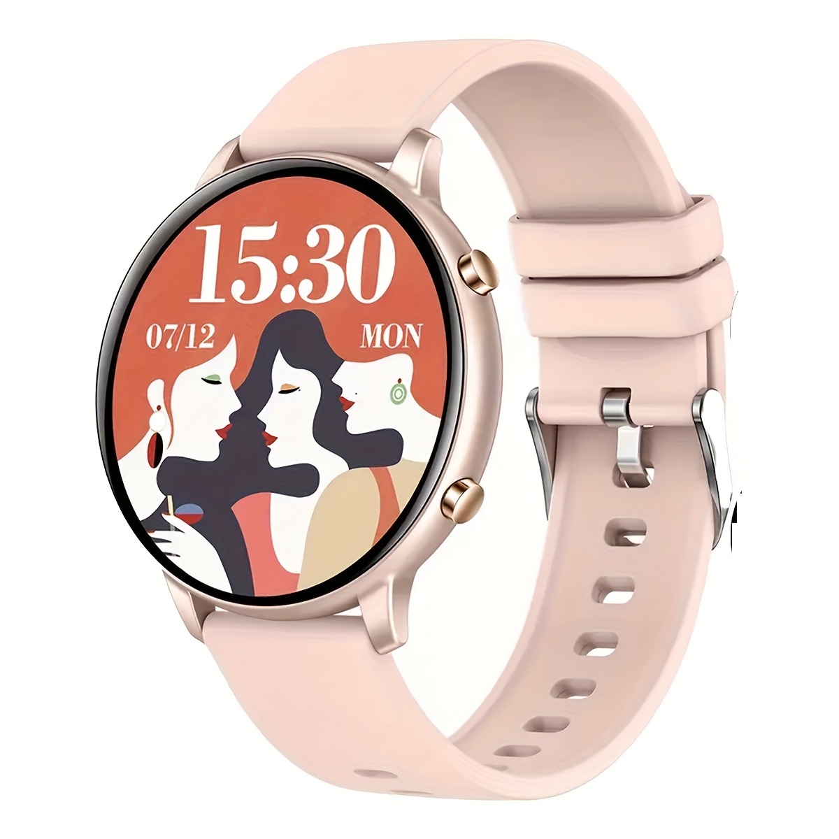 Upgraded Smart Watch (Answer/Make Calls), 3.53 cm Display Smart Watch for Women Men, with Wireless Call/Receive Messages, Alarm Clock, Music Playback, Support Multiple Sports Modes, Step Calorie Counter for iPhone And Android Phone Watch
