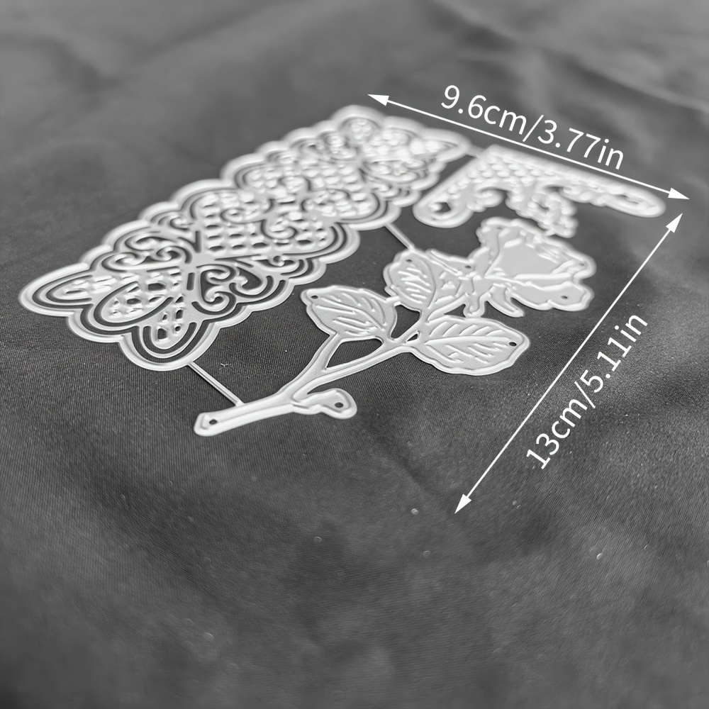 E-shop Muttertag Rosen und Spitze Metall Schneideform | Geeignet für Fotoalbumproduktion, Handarbeiten, Relief-Vorlagen, handgemachte Karten und