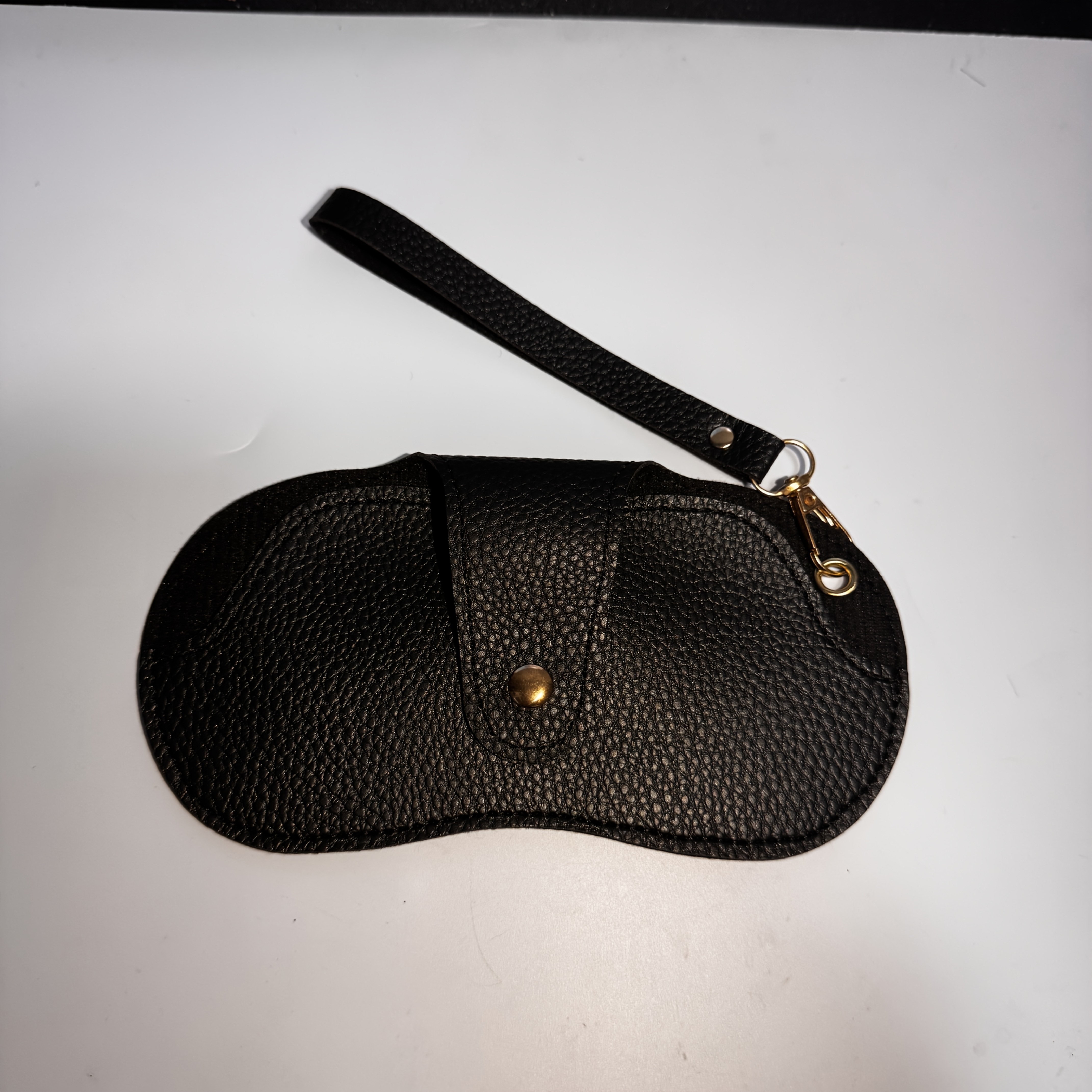 Faux Leather Glasses And Pouch, Portable Storage Bag, Easy Hanging Glasses Case, Exquisite Pendant