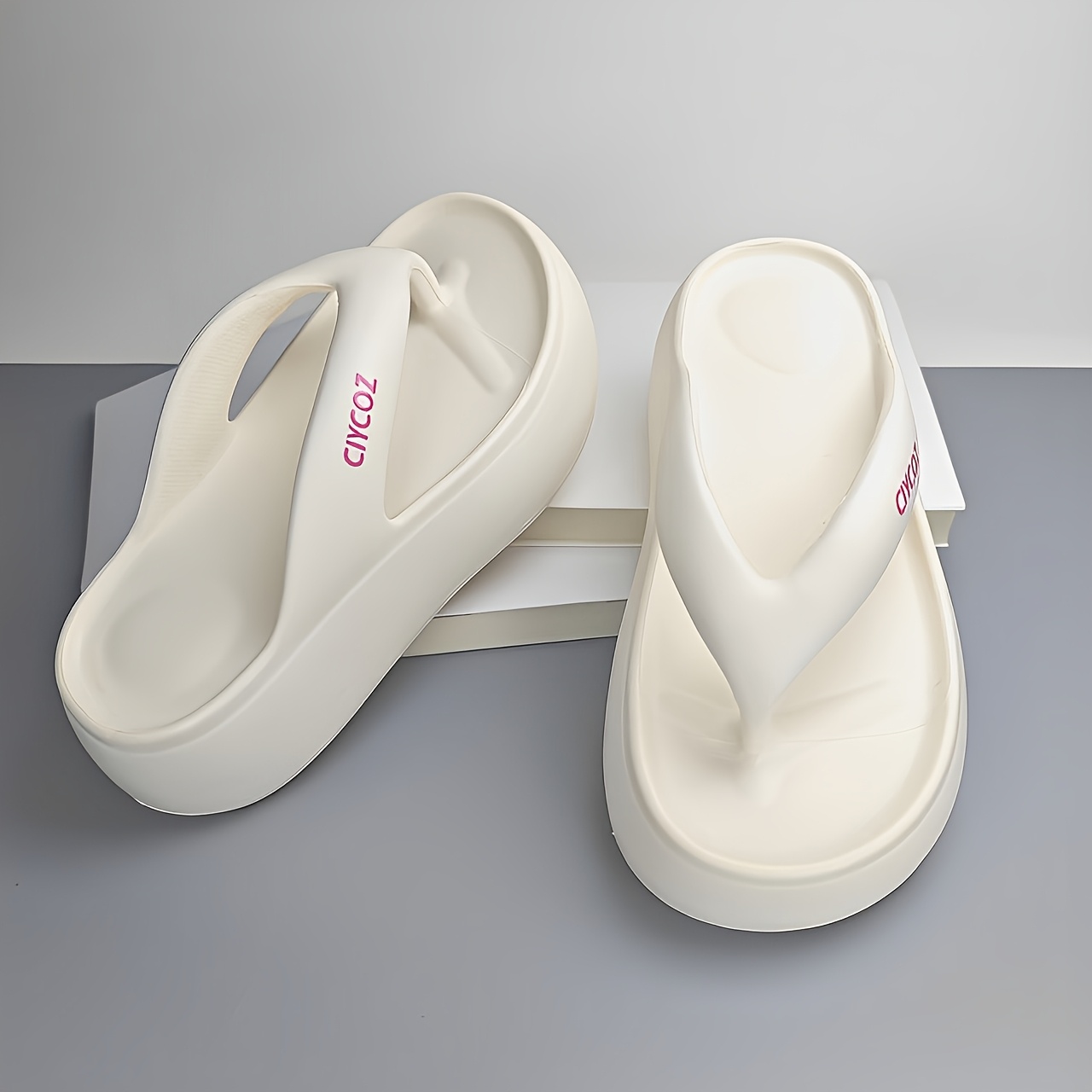 womens eva flip flops 6cm thick sole non slip anti slip sandals for   casual slip on sandals with civcoz branding eva upper sole casual footwear   eva upper sandals Product details 2
