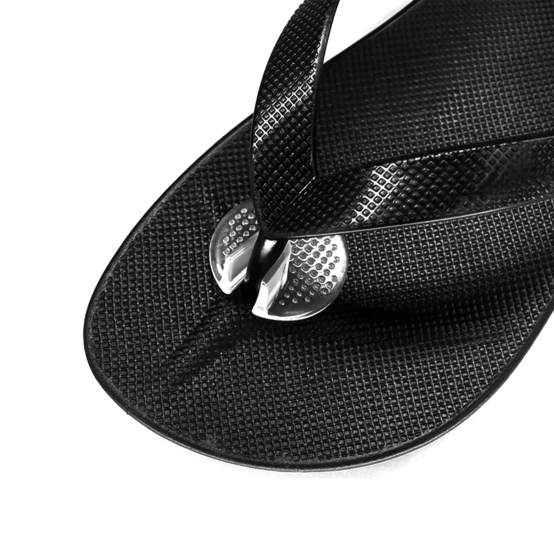 Image of 1 Pair Of Transparent Gel Slipper Toe Pads, Non-slip Self-adhesive Silicone Liners, Washable And Reusable