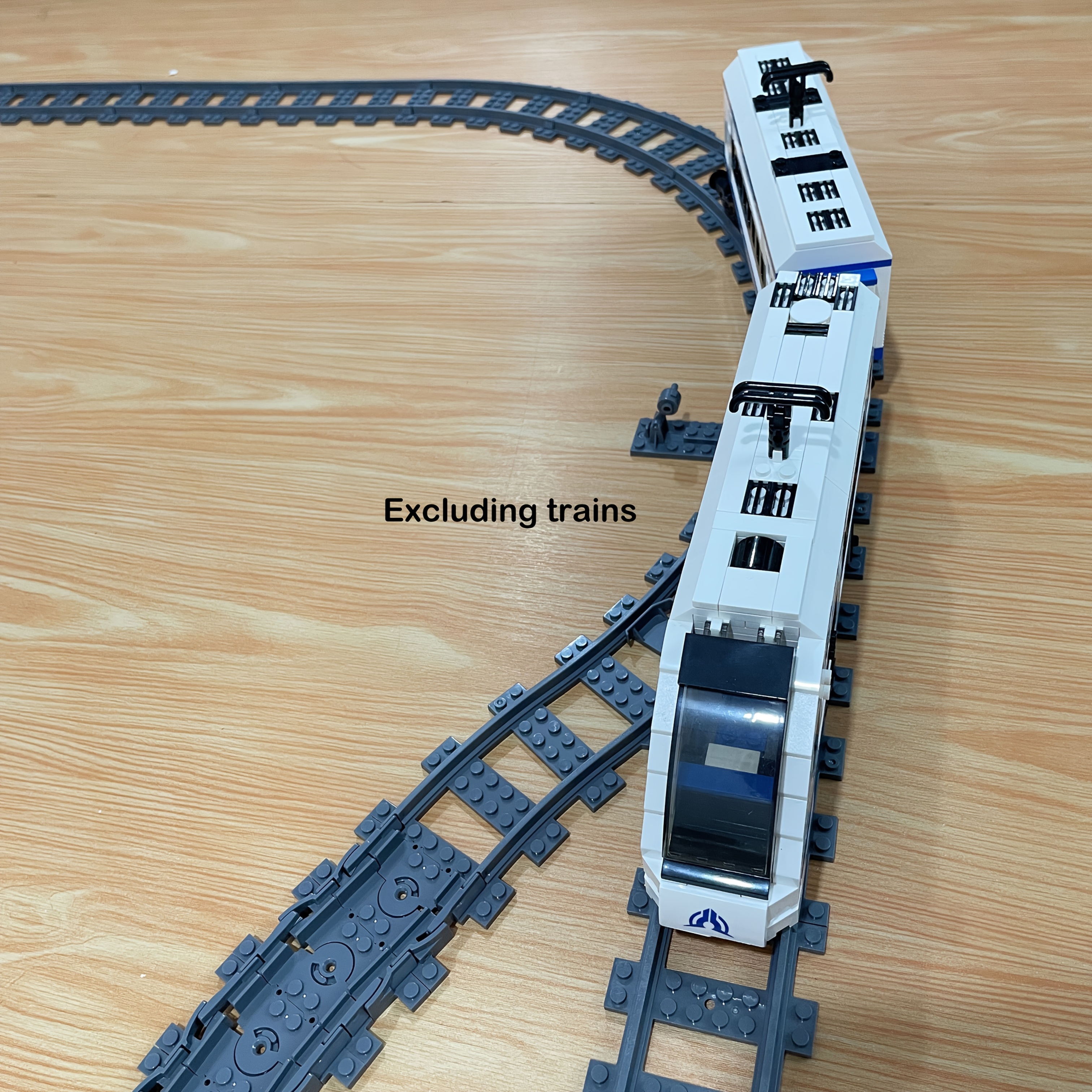 70 piezas bloques construcción vías tren ferrocarriles Temu Chile