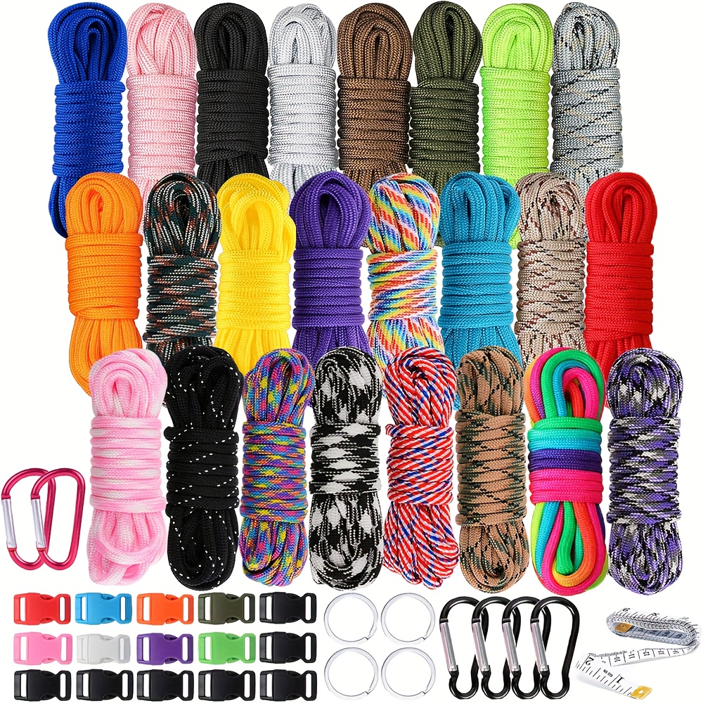 

50pcs Diy Braided Cord For Bracelets, Pet Collars & Crafts - Polyester