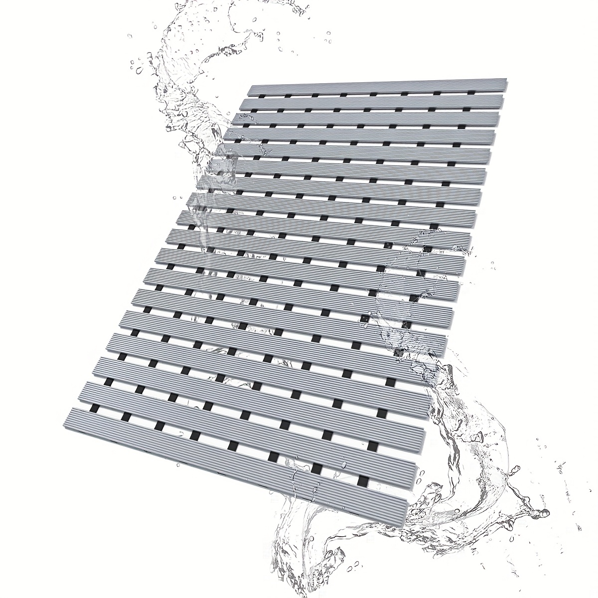   non slip bathtub mat   suction cup bathroom mat pvc black white striped ideal for shower and bathtub safety shower mat Product details 5