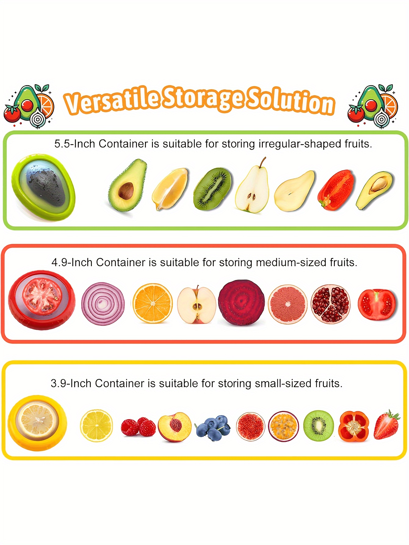 easy clean silicone fruit storage box silicone fruit storage container avocado preserver onion storage reusable fresh elastic pods can   vegetables fruits and meats details 2