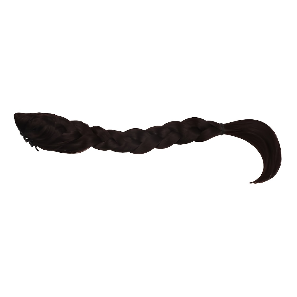 synthetic high ponytail braid extension clip in half tied long curly hairpiece natural fluffy new chinese style braided twist high temperature fiber safe clips for all hair type details 2